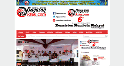 Desktop Screenshot of gagasanriau.com